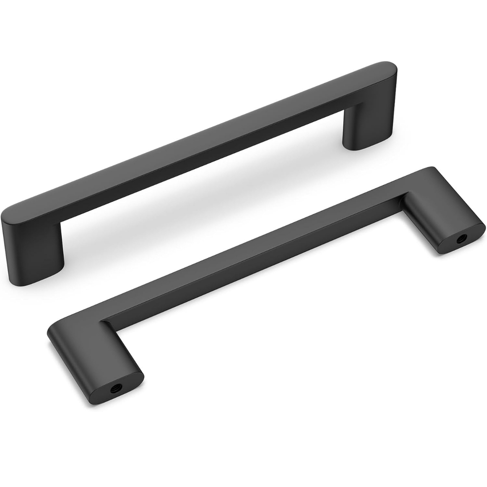 10 Pcs 5 Inch Hole Center Matte Black Cabinet Pulls (41)